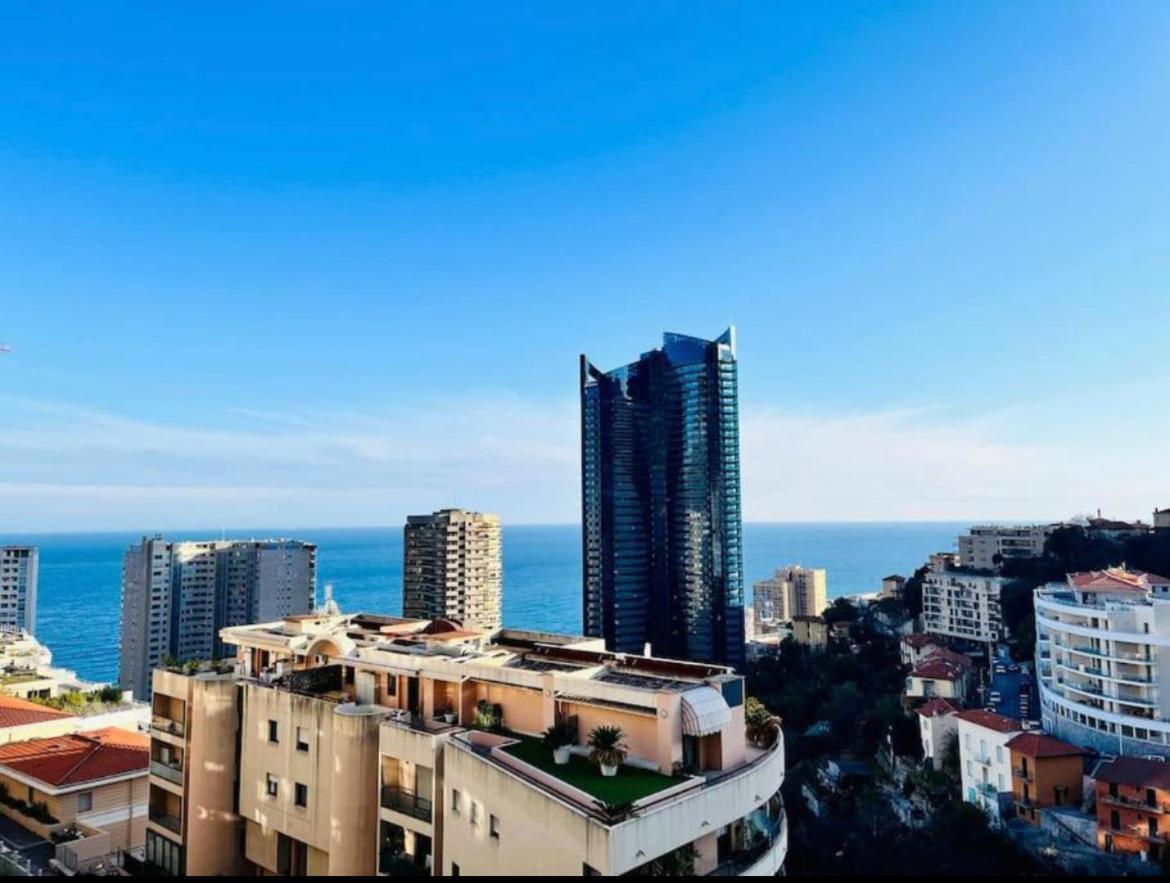 Ferienwohnung Reve Au 7E Ciel Piscine Baie De Monaco Beausoleil Exterior foto