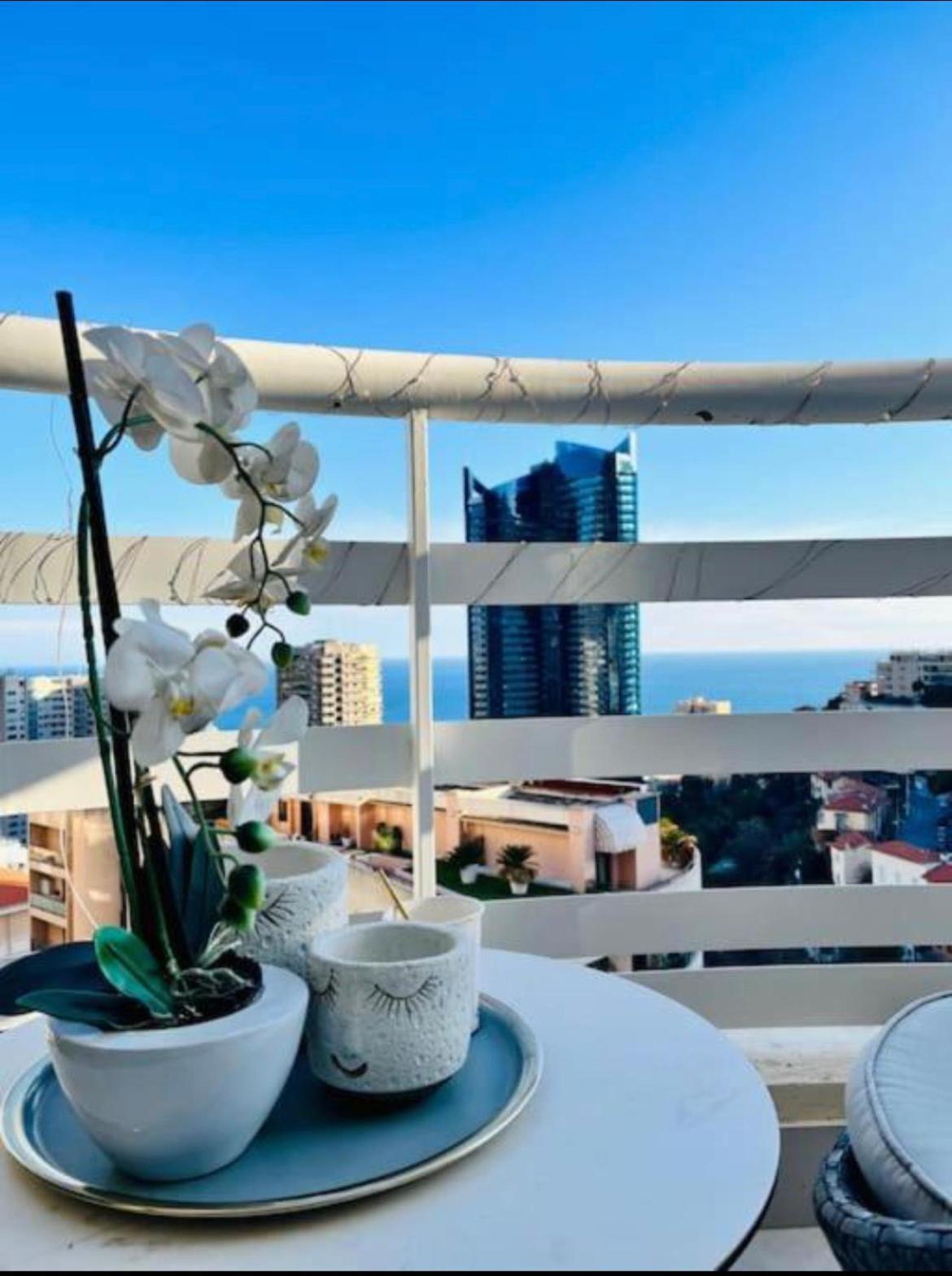 Ferienwohnung Reve Au 7E Ciel Piscine Baie De Monaco Beausoleil Exterior foto