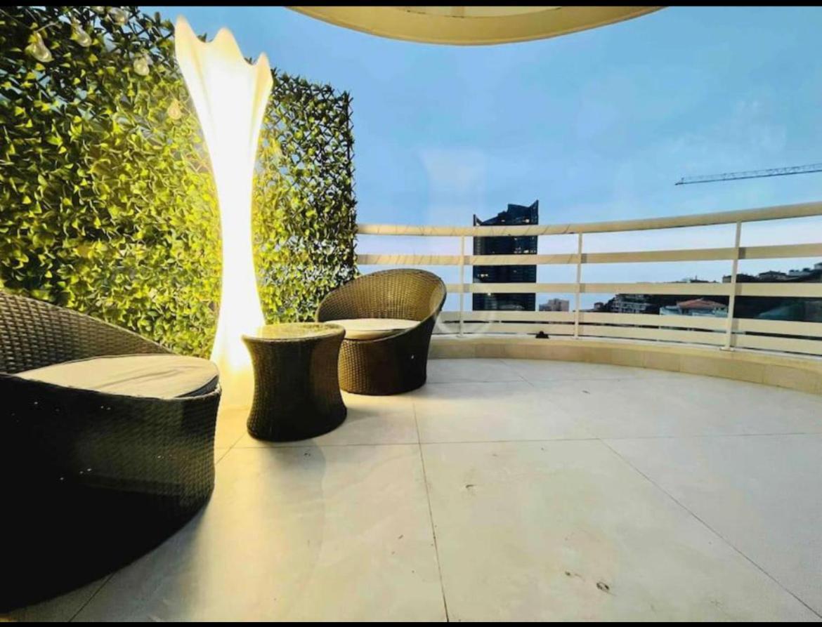 Ferienwohnung Reve Au 7E Ciel Piscine Baie De Monaco Beausoleil Exterior foto